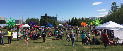 Photo of children and families attending Reading Rendezvous
