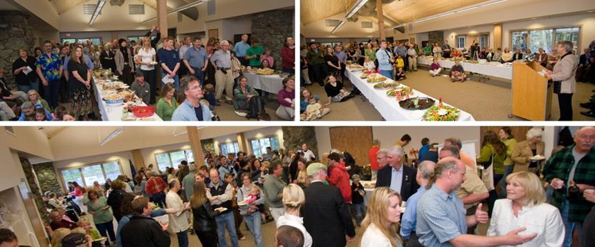 Photo collage of Girdwood Community Room